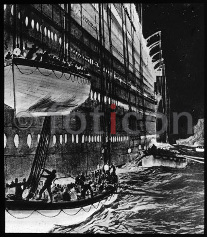 Die Titanic | The Titanic  - Foto foticon-600-simon-meer-363-015-sw.jpg | foticon.de - Bilddatenbank für Motive aus Geschichte und Kultur